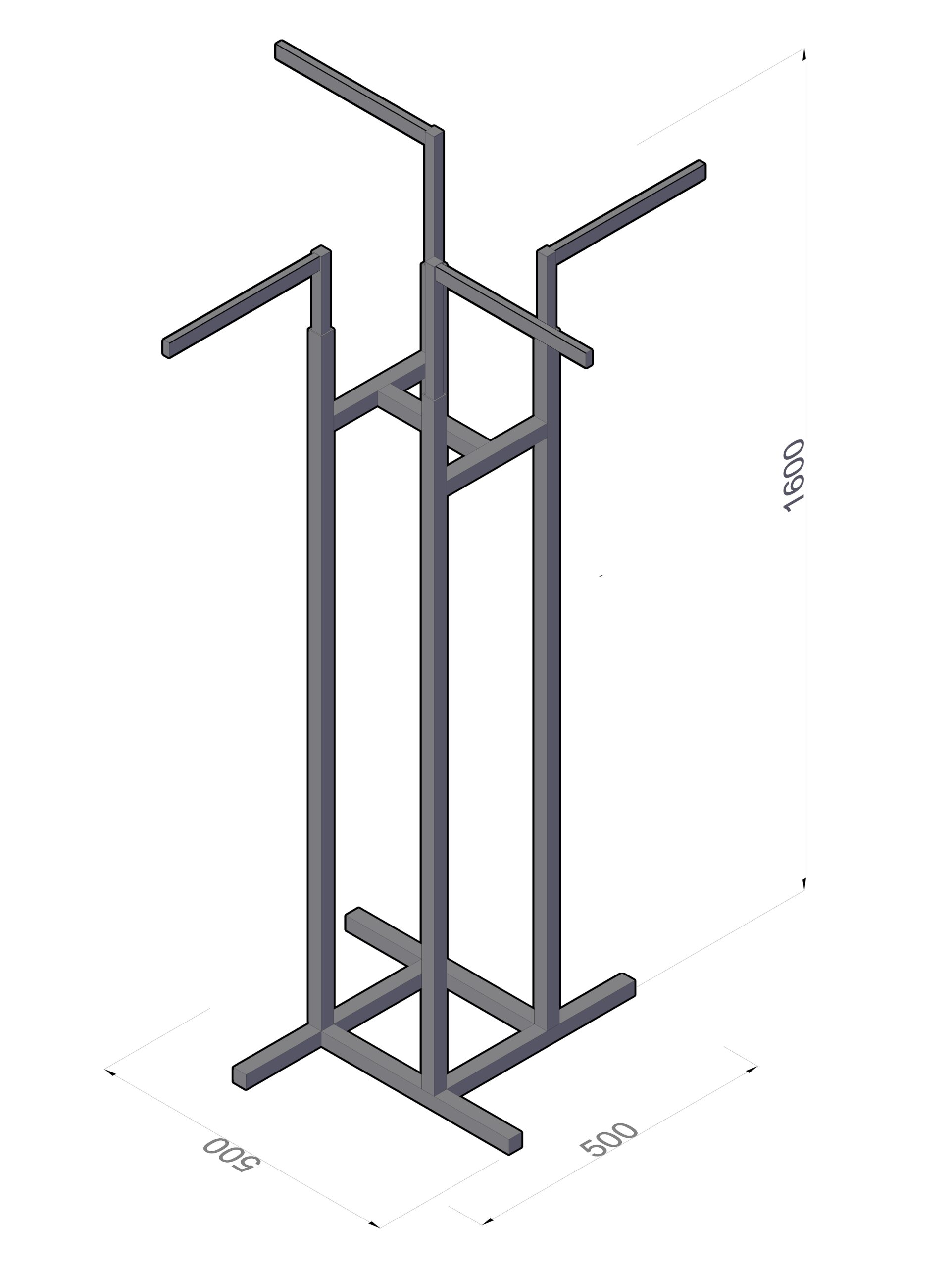 003.SS 4 Way Stand-Straight Arm